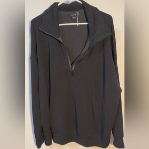 Women’s Black 3/4 Zip Sweatshirt